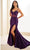 Ellie Wilde EW36023 - Pleated Bodice Trumpet Prom Gown Prom Dresses 00 / Dk Purple