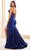 Ellie Wilde EW36023 - Pleated Bodice Trumpet Prom Gown Prom Dresses