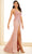 Ellie Wilde EW36033 - Sleeveless Glitter Embroidered Prom Gown Prom Dresses 00 / Dusty Rose