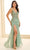 Ellie Wilde EW36033 - Sleeveless Glitter Embroidered Prom Gown Prom Dresses 00 / Sea Glass