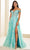 Ellie Wilde EW36039 - Plunging Sweetheart Lace-Up Prom Gown Prom Dresses 00 / Caribbean Mist