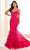 Ellie Wilde EW36041 - Ruffled Accent Mermaid Prom Gown Prom Dresses 00 / Fuchsia