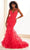 Ellie Wilde EW36041 - Ruffled Accent Mermaid Prom Gown Prom Dresses 00 / Strawberry