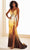 Ellie Wilde EW36042 - Iridescent Sequin Plunging V-Neck Prom Gown Prom Dresses 00 / Koi