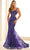 Ellie Wilde EW36043 - Lace-Up Back Sequin Prom Gown Prom Dresses 00 / Purple Magic