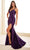 Ellie Wilde EW36044 - Lace-Up Back Trumpet Prom Dress Prom Dresses 00 / Dk Purple