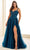 Ellie Wilde EW36046 - Sweetheart Sequin Appliqued Prom Dress Prom Dresses 00 / Dark Teal