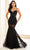 Ellie Wilde EW36050 - See-Through Skit Embroidered Prom Gown Prom Dresses 00 / Black