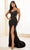 Ellie Wilde EW36052 - Illusion Cutout Linear Beaded Prom Dress Prom Dresses 00 / Black