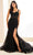 Ellie Wilde EW36053 - Sweetheart Floral Appliqued Prom Dress Prom Dresses 00 / Black