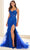 Ellie Wilde EW36053 - Sweetheart Floral Appliqued Prom Dress Prom Dresses 00 / Royal Blue