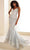 Ellie Wilde EW36056 - Spaghetti Strap Mermaid Evening Dress Prom Dresses 00 / Silver