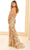 Ellie Wilde EW36057 - Sequin Embroidered High Slit Prom Gown Prom Dresses