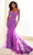 Ellie Wilde EW36069 - Sequin Appliqued Mermaid Prom Gown Prom Dresses 00 / Electric Purple