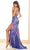 Ellie Wilde EW36072 - Patterned Sequin Plunging V-Neck Prom Gown Prom Dresses