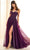 Ellie Wilde EW36083 - Off-Shoulder Straps A-Line Prom Gown Prom Dresses 00 / Dk Purple