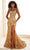 Ellie Wilde EW36084 - Sparkly Sequined Mermaid Prom Gown Prom Dresses 00 / Gold