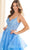 Ellie Wilde EW36085 - Deep V-Neck Ruffle Accent Prom Gown Prom Dresses