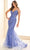 Ellie Wilde EW36096 - Embroidered Tulle V-Back Prom Gown Prom Dresses 00 / Dusk