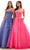 Ellie Wilde EW36202 - Crisscross Back Floral Appliqued Prom Gown Prom Dresses