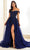 Ellie Wilde EW36209 - Off-Shoulder Foliage Embroidered Prom Gown Prom Dresses 00 / Black