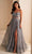 Ellie Wilde EW36218 - 3D Floral Accent Sweetheart Prom Gown Prom Dresses 00 / Slate/Multi