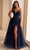 Ellie Wilde EW36226 - Embroidered Glitter Tulle Prom Gown Prom Dresses 00 / Navy