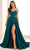 Ellie Wilde EW36227 - Cutout Back Bustier Prom Dress Prom Dresses 00 / Spruce