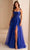 Ellie Wilde EW36228 - Glitter Embellished Sleeveless Prom Gown Prom Dresses 00 / Royal Blue