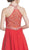 Embellished Sheer Halter A-line Homecoming Dress Dress