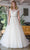 Eureka Fashion 6601 - Embroidered V-Shaped Back Bridal Gown Bridal Dresses XS / Off White