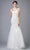 Eureka Fashion 6701 - Bateau Neck Embroidered Bridal Gown Bridal Dresses XS / Off White