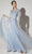 Eureka Fashion 9660 - Floral Embroidered Scoop Formal Gown Mother of the Bride Dresses XS / Dusty Blue