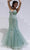 Eureka Fashion 9696 - Floral Sequin Mermaid Prom Gown Prom Dresses XS / Sage