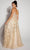 Eureka Fashion 9908 - Floral Glitter A-Line Prom Gown Prom Dresses