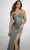 Eureka Fashion 9989 - Sleeveless Ruched Detail Prom Gown Prom Dresses XS / Cactus Green