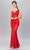 Eureka Fashion - Spaghetti Strap Glitter Evening Gown 9801 - 1 pc Rose Gold In Size 3XL Available Evening Dresses 3XL / Rose Gold