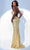 Faviana 11033 - Scoop Floral Sequin Prom Gown Special Occasion Dress