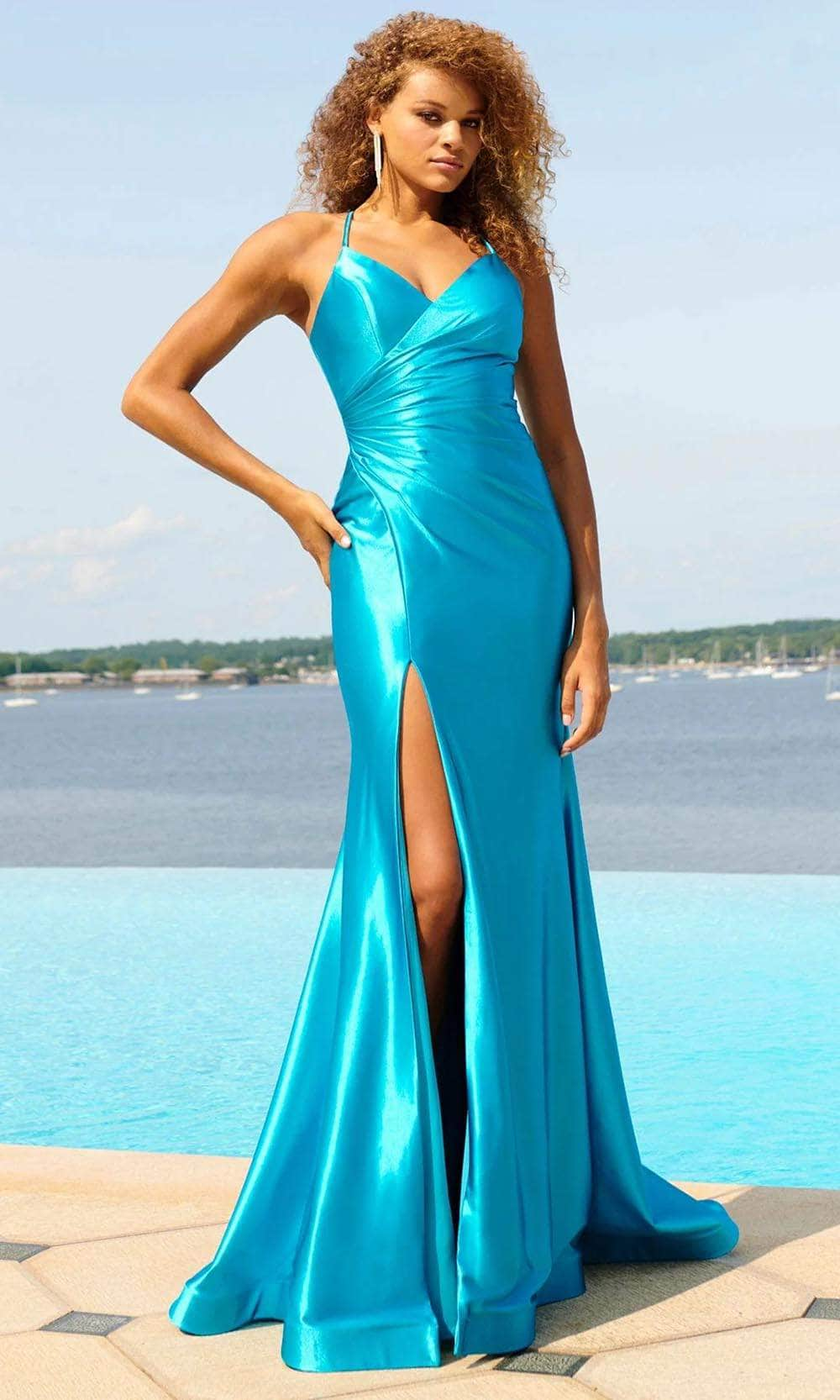 Surplice Prom Dress