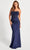 Faviana 11081 - Strapless Corset Prom Gown Prom Dresses 00 / Navy