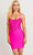 Faviana 11109 - Scoop Bejeweled Cocktail Dress Cocktail Dresses 00 / Hot Pink