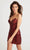 Faviana 11124 - Floral Sequin Cocktail Dress Homecoming Dresses