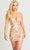 Faviana 11124 - Floral Sequin Cocktail Dress Homecoming Dresses