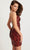 Faviana 11124 - Floral Sequin Cocktail Dress Homecoming Dresses