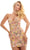 Faviana 11124 - Floral Sequin Cocktail Dress Homecoming Dresses