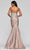 Faviana S10426 - Metallic Jersey Mermaid Prom Dress Prom Dresses 4 / Copper