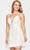 Faviana S10709 - Floral Applique Cocktail Dress Cocktail Dresses 2 / Peri