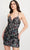 Faviana S10928 - Floral Laced Up Back Short Dress Cocktail Dresses