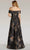 Feriani Couture 18258 - Printed Straight Across Evening Gown Evening Dresses