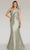 Feriani Couture 18266 - Cap Sleeve Bow Accent Evening Gown Evening Dresses 12 / Navy